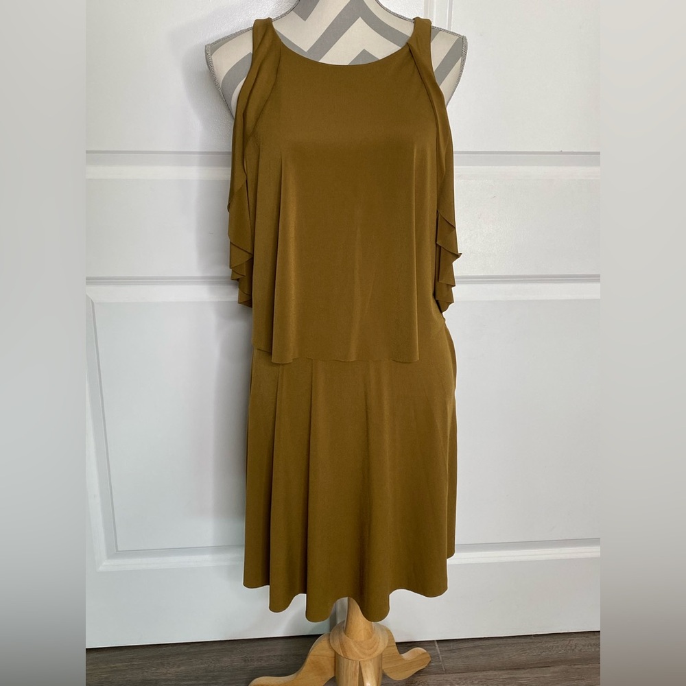 Zara Large Cold Shoulder Cutout Dress